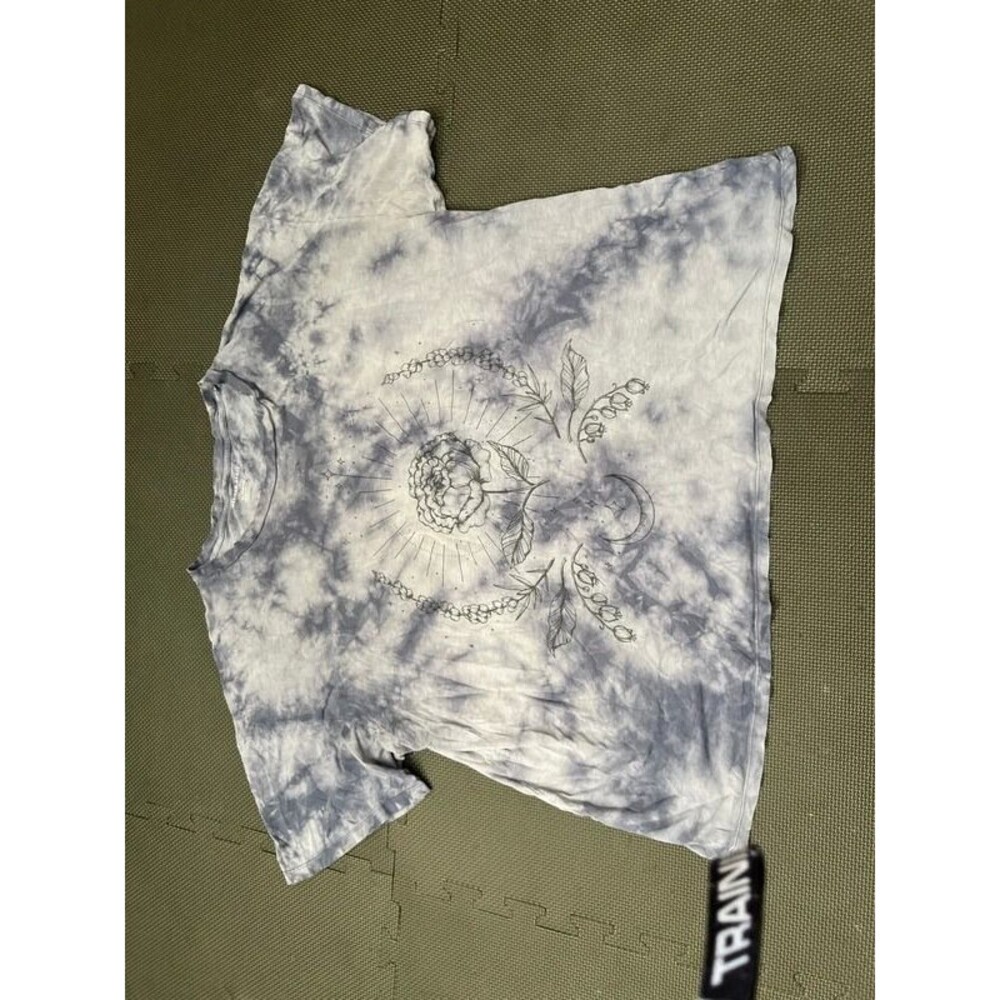 Blue tie die American eagle T-shirt